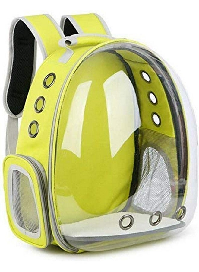 Generic Cat Carrier Backpack Puppy Kitty Breathable Carriers For Travel Astronaut Pet Cat Dog Puppy Carrier Backpack Travel Bag Space Capsule Breathable (Yellow)  - Image 5