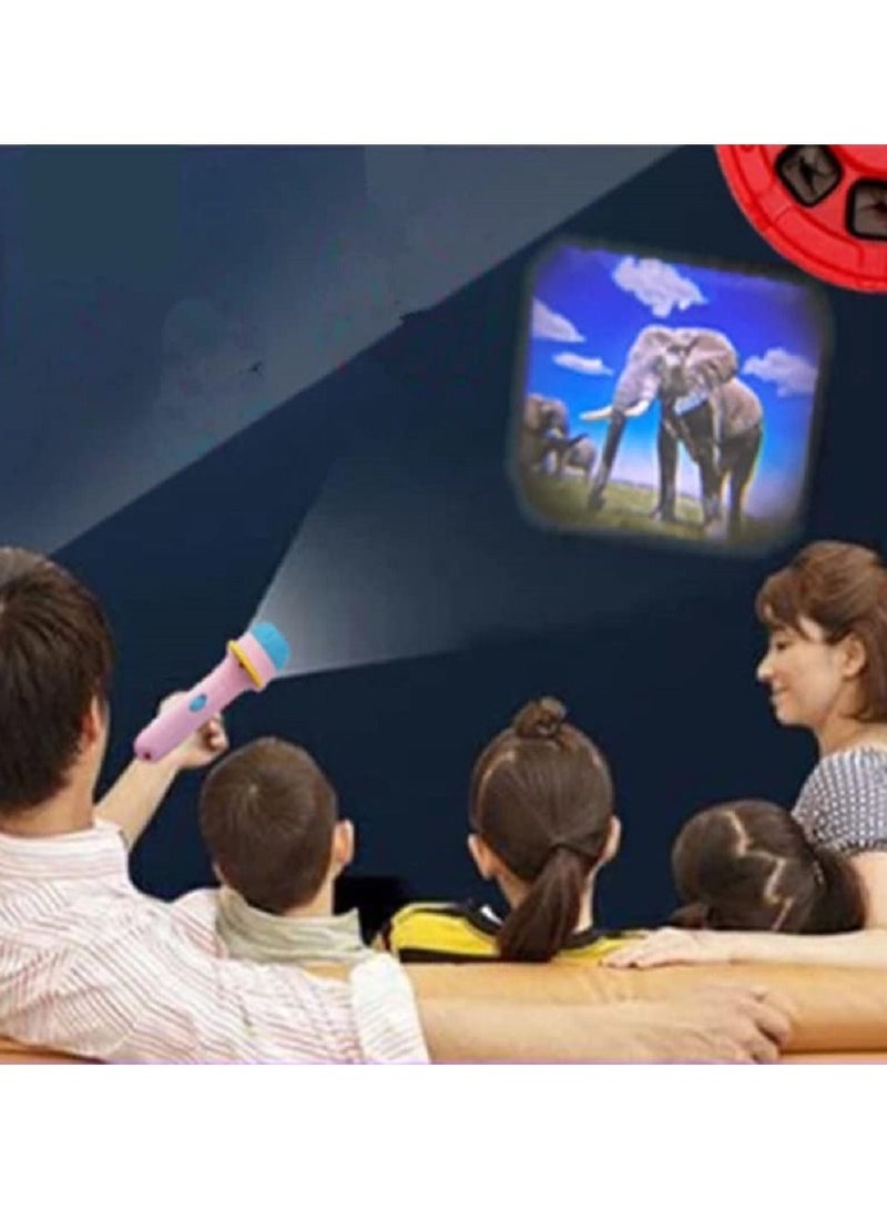 Children's flashlight as a light bulb projector early educational toys. multi-colors - Image 2