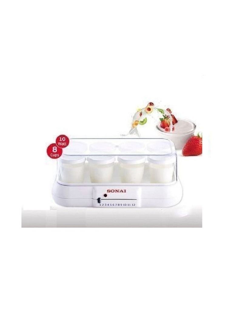 Sonai Set Of 8 Cups Yogurt Maker 10 W MAR-1008  - Image 2