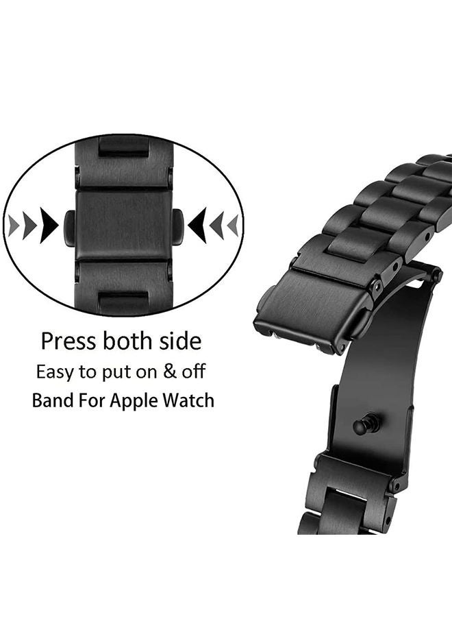 O Ozone Straps for Mi Band 7 Pro Stainless Steel Metal Bracelet for Xiaomi Mi Band 7 Pro Smart Wristbands Replacement Watchbands Accessories for Men Women - Rose Gold - Image 5