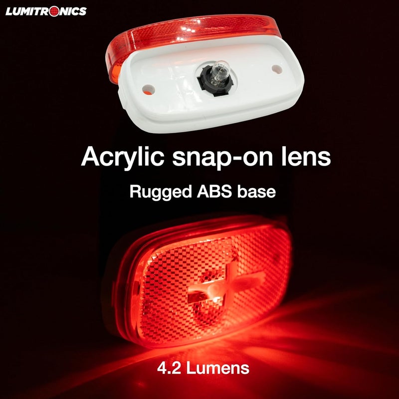 Lumitronics Clearance Marker Side Light Utility Trailer Light for RV Lights & Camper Lights, Red - Image 5
