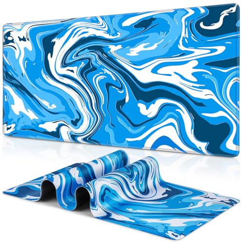 Canjoy Gaming Mouse Pad Fluid Pattern Mouse Pad 315x118inch Large Extended Computer Mouse Mat Keyboard Full Desk Mousepad for Gaming Office Home - Image 1
