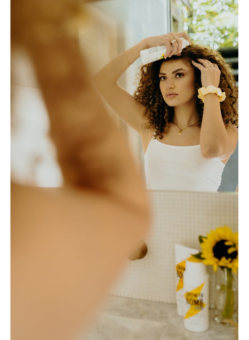 Growth Bomb Leave-In Hair Growth Spray with Caffeine & Antioxidants - Boosts Hair Volume, Protects Against Breakage & Hydrates Strands (185 ml) - Image 4