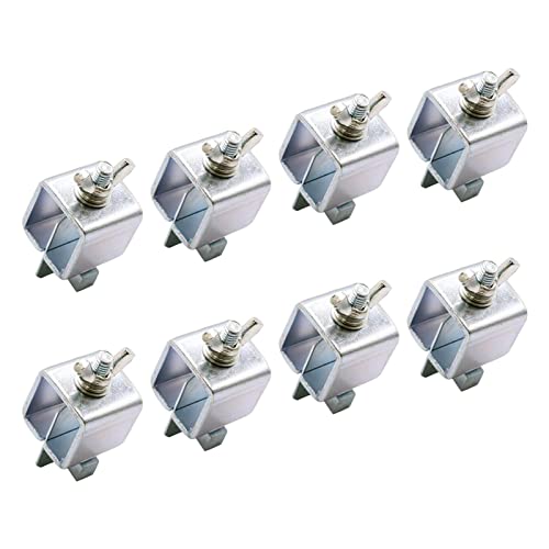 KASCLINO Butt Welding Clamps 8pcs Multifunctional Small ButterFly Shaped Auto Body Panel Clamps for Edge to Edge Welding Magnetic Ground Clamp Welding Door Alignment ToolSilver - Image 1