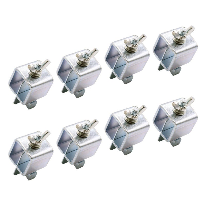 KASCLINO Butt Welding Clamps 8pcs Multifunctional Small ButterFly Shaped Auto Body Panel Clamps for Edge to Edge Welding Magnetic Ground Clamp Welding Door Alignment ToolSilver - Image 2