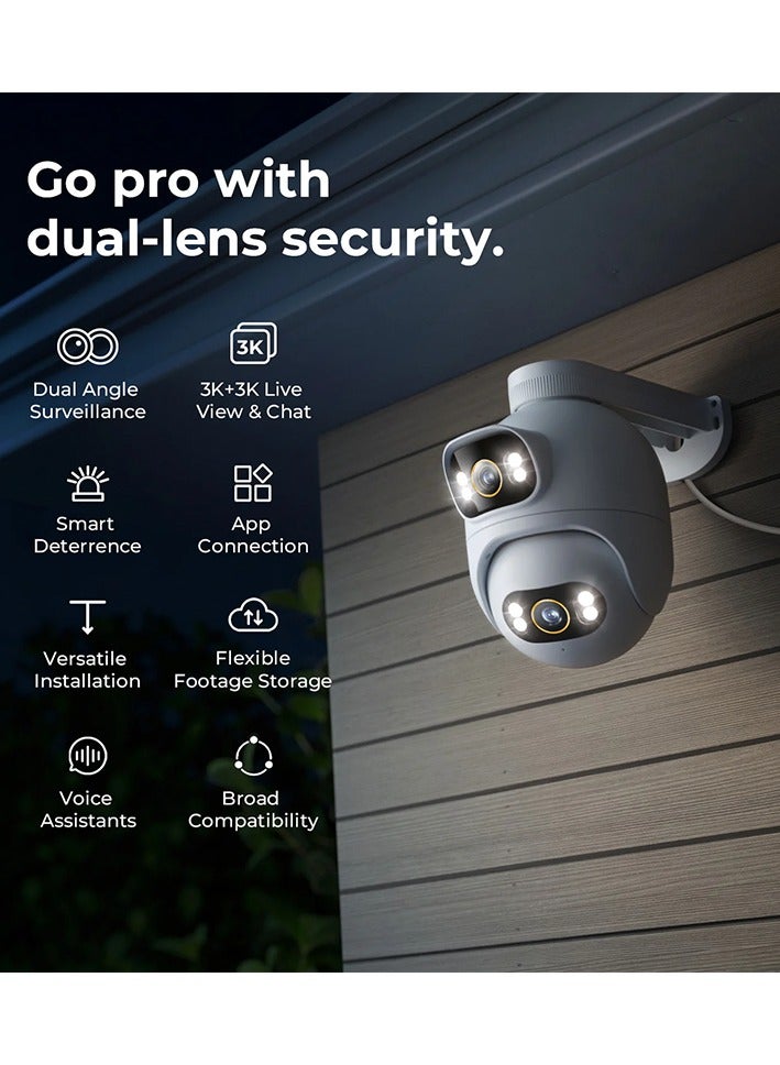 Imilab Smart Security Camera Dual Outdoor Spotlight Plug-in Wi-Fi 3K+3K EC6-Dual-Pro - White - Image 3