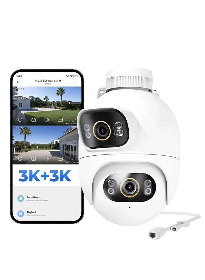 Imilab Smart Security Camera Dual Outdoor Spotlight Plug-in Wi-Fi 3K+3K EC6-Dual-Pro - White - Image 1