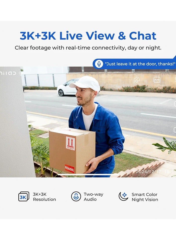 Imilab Smart Security Camera Dual Outdoor Spotlight Plug-in Wi-Fi 3K+3K EC6-Dual-Pro - White - Image 5