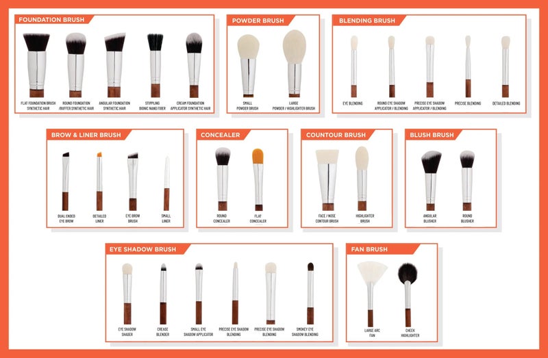 Recode 30 Set Makeup Brushes | Trainee Love - Image 2