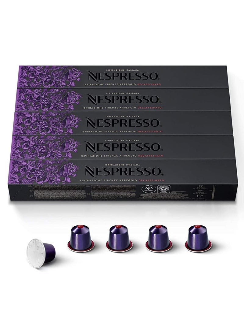 كبسولات نسبرسو الأصلية - أربيجيو - عبوة من 5 قطع - 50 كبسولة