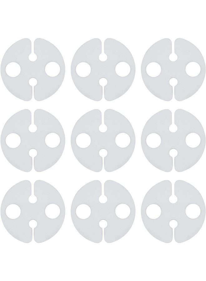 اوكونا اوتبوست مجموعة من 200 مشبك بالون بلاستيكي أبيض لإغلاق البالونات، أداة ربط بالونات دائرية (1 بوصة) - Image 4