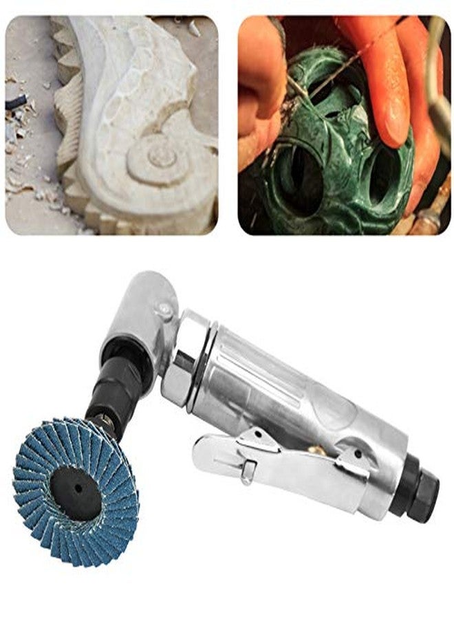 Garosa Mini Air Sander Right Angle Die Grinder 20000-25000 RPM Pneumatic Tool Kit with Emery Disk Car Polisher for Auto Body Work (European Connector) - Image 5