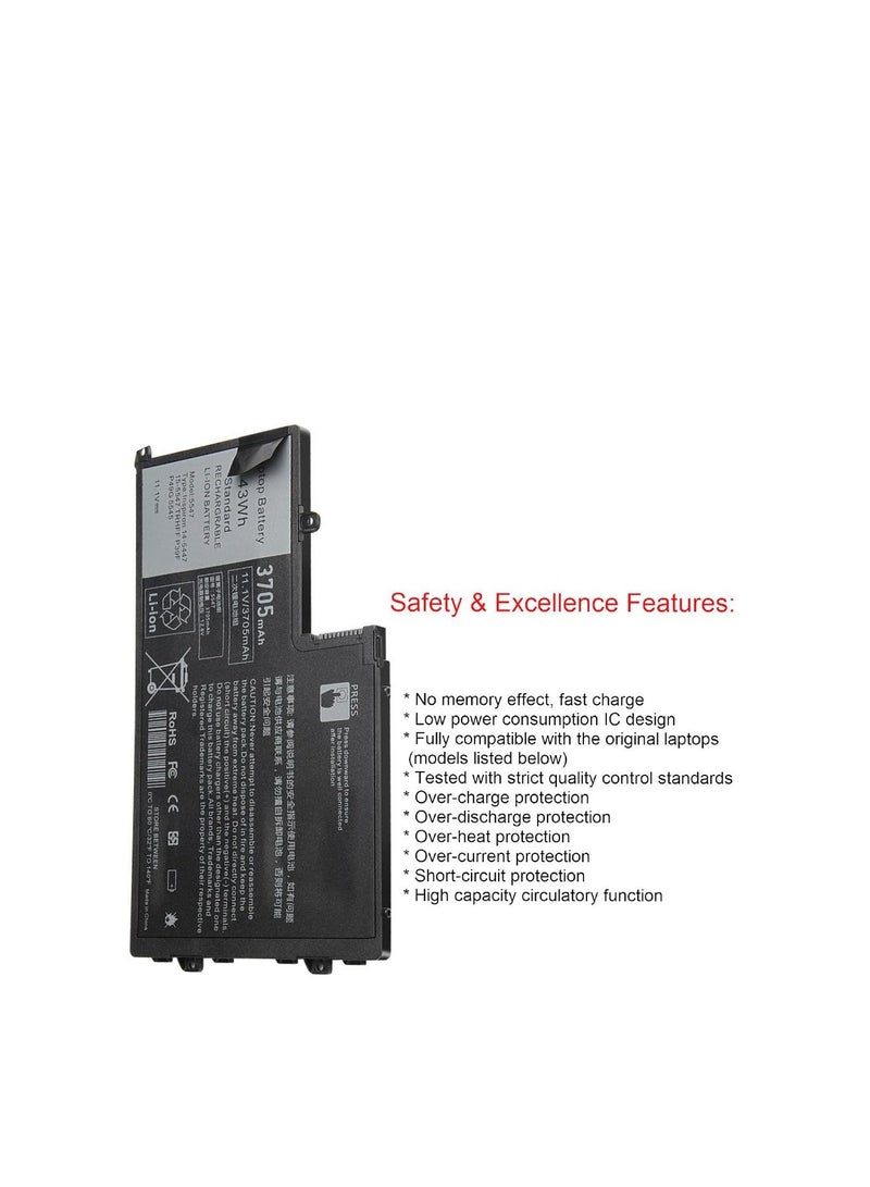 Terabyte 42Wh TRHFF Laptop Battery for DELL Inspiron 14 5442 14 5443 14 5445 14 5447 14 5448 14 5457 15 5542 15 5543 15 5545 15 5547 15 5548 15 5557 DELL Latitude 3450 3550 0PD19 1V2F6 P39F P49G P51G 7P3X9 - Image 3