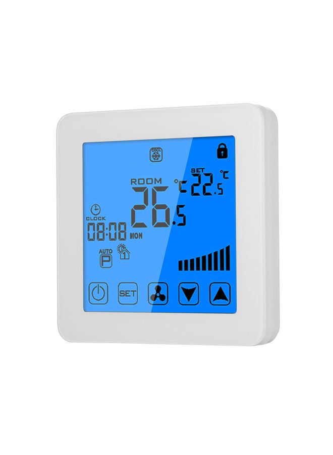 NIBEMINENT Programmable Air Conditioner Controller Thermostat White 0.227kg