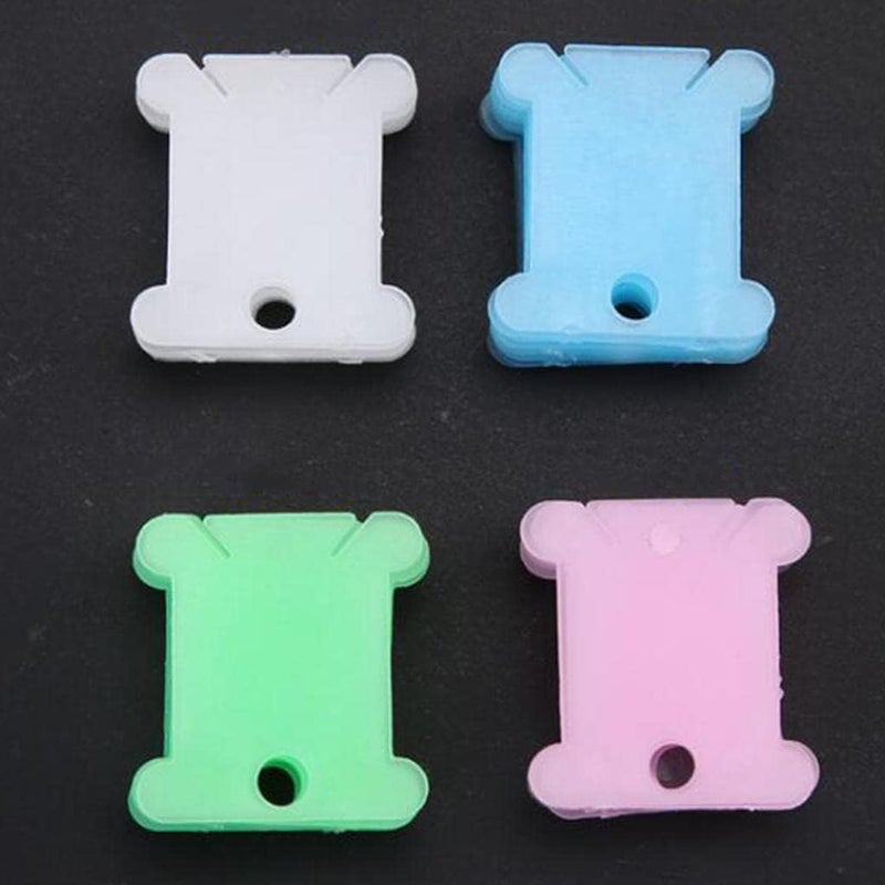 klarako120 Pcs Plastic Floss Bobbins Embroidery Thread Organizer Holder for DIY Craft Embroidery Floss CrossklarakoStitch klarakoClear - Image 5