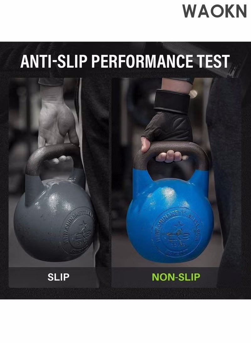 WAOKN Workout Gloves Weight Lifting Gloves for Men and Women, Wrist Support Gloves,Breathable Half Finger Exercise Gloves for Weight Training, Pull Up, Gym Fitness, Home Work Out,Exercise - Image 2