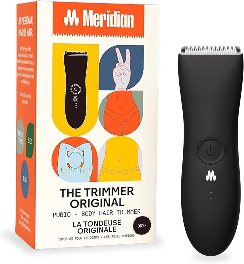 Meridian The Trimmer by : Electric Below-The-Belt Trimmer Built for Men, 90 Minute Battery Life (Onyx) - Image 1