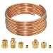 Ebrmeiwo 72 Oil Pressure Gauge Tubing Kit Set of Copper Tube and Threaded Parts Universal Fit - Image 2
