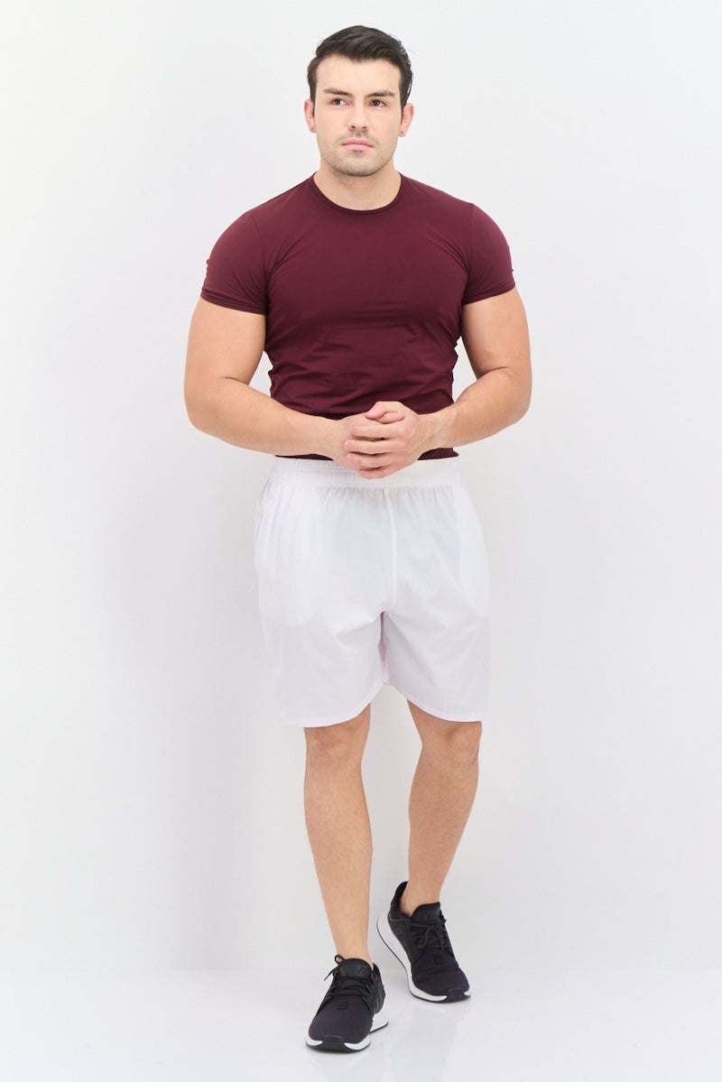 BOLA Best Of Luck Always Men Sportswear Fit 7,5 Inseam Training Shorts, White  - Image 4