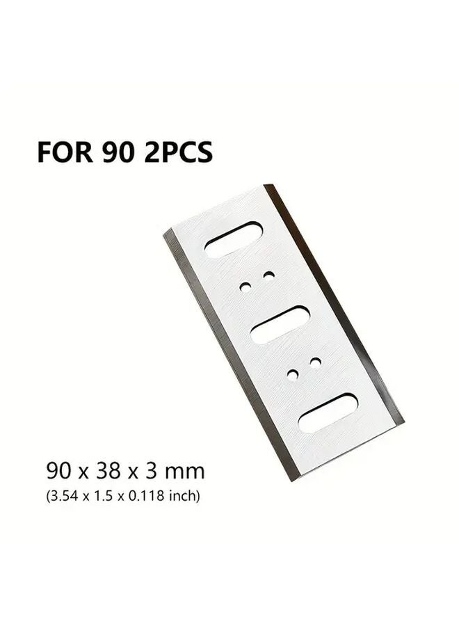 2pcs TY02A HSS Planer Blades Heavy Duty Woodworking For Makita Hitachi Universal - Image 1