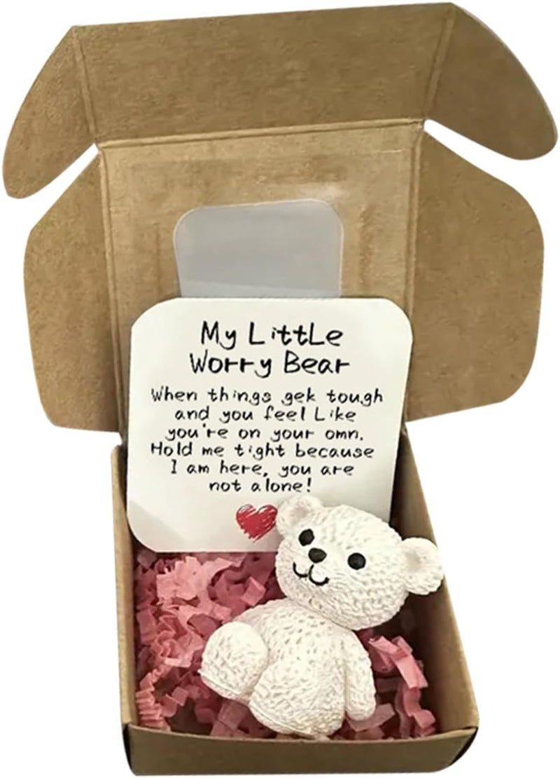 Pocket Bear Hug, Little Plush Gift Token, Handmade Keepsake Animal, 2.17x2.17x0.98 Inches Uplifting Care Charm for Men, Women, Friends, Lovers, Adults, Kids, and Good Luck Encouragement Use - Image 1