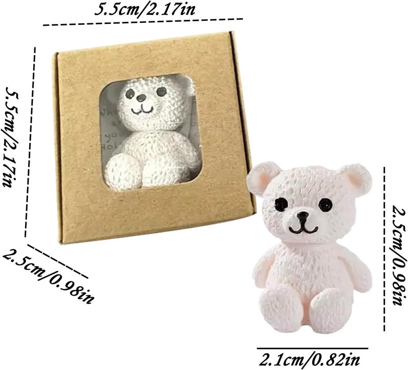 Pocket Bear Hug, Little Plush Gift Token, Handmade Keepsake Animal, 2.17x2.17x0.98 Inches Uplifting Care Charm for Men, Women, Friends, Lovers, Adults, Kids, and Good Luck Encouragement Use - Image 2