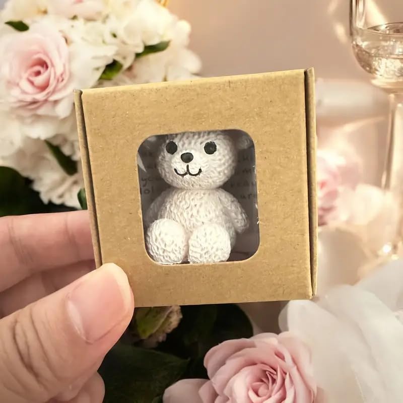 Pocket Bear Hug, Little Plush Gift Token, Handmade Keepsake Animal, 2.17x2.17x0.98 Inches Uplifting Care Charm for Men, Women, Friends, Lovers, Adults, Kids, and Good Luck Encouragement Use - Image 4