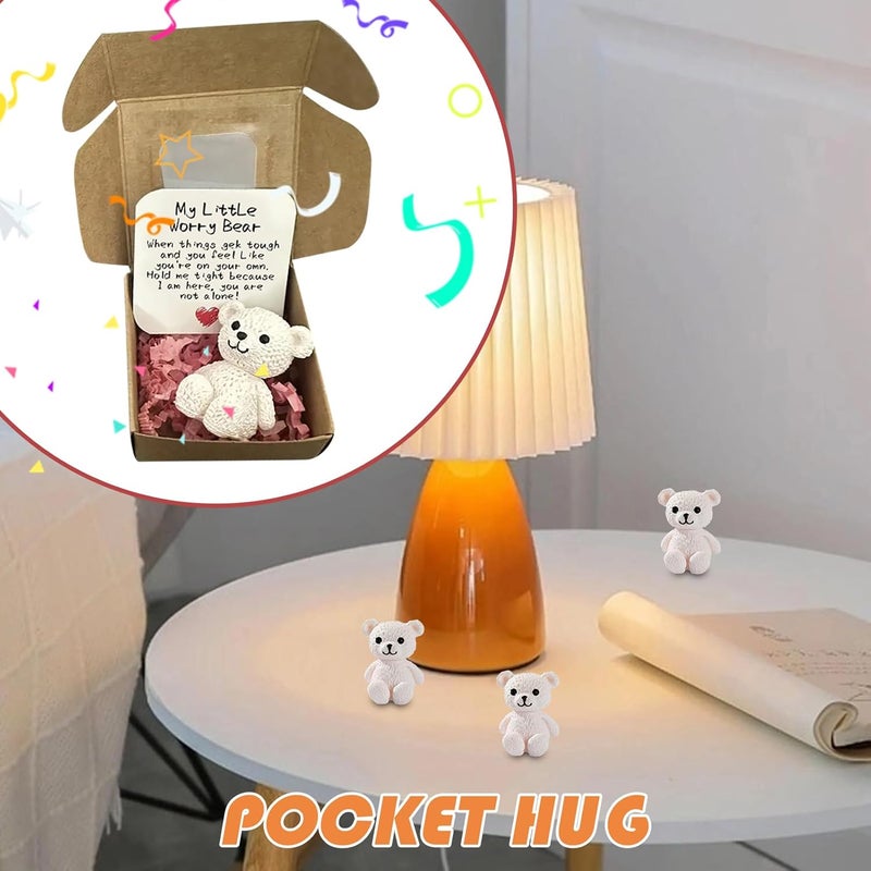 Pocket Bear Hug, Little Plush Gift Token, Handmade Keepsake Animal, 2.17x2.17x0.98 Inches Uplifting Care Charm for Men, Women, Friends, Lovers, Adults, Kids, and Good Luck Encouragement Use - Image 5