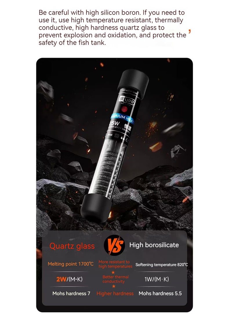 Automatic constant temperature fish tank heating rod low water level mini heater - Image 3