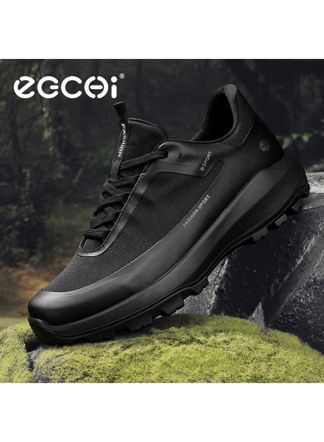 Egchi Men's Shoes, Men's Sneakers, Summer Outdoor Mesh Breathable Walking Shoes, Casual Shoes For Men, X25301, Black, Size 42 - Image 3