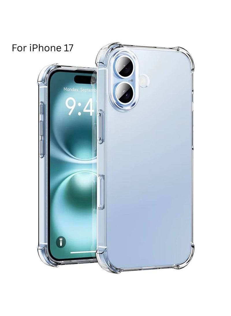 غطاء شفاف نحيف لهاتف iPhone 17 – مصنوع من مادة TPU ناعمة - Image 1