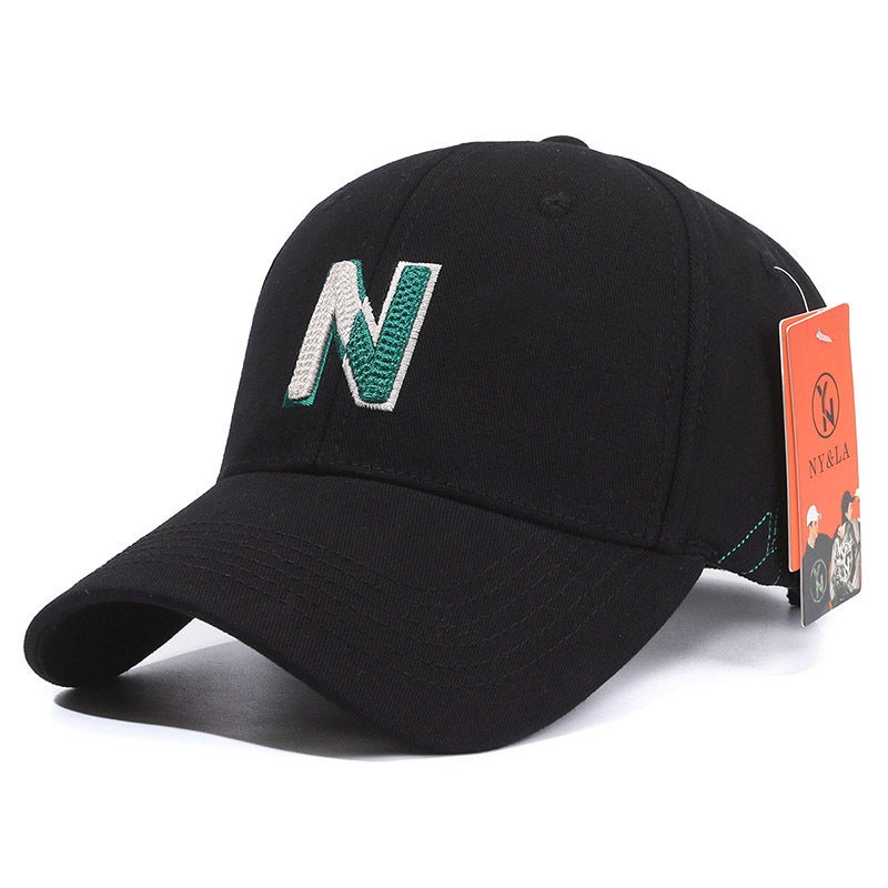 Letter Cap Unisex Sports Sun Protection Couple Baseball Hat Cotton - Image 1