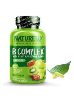 B Complex with a Fruit & Vegetable Blend With CoQ10 120 Vegetarian Capsules Formulated to Support Energy & Matabolism