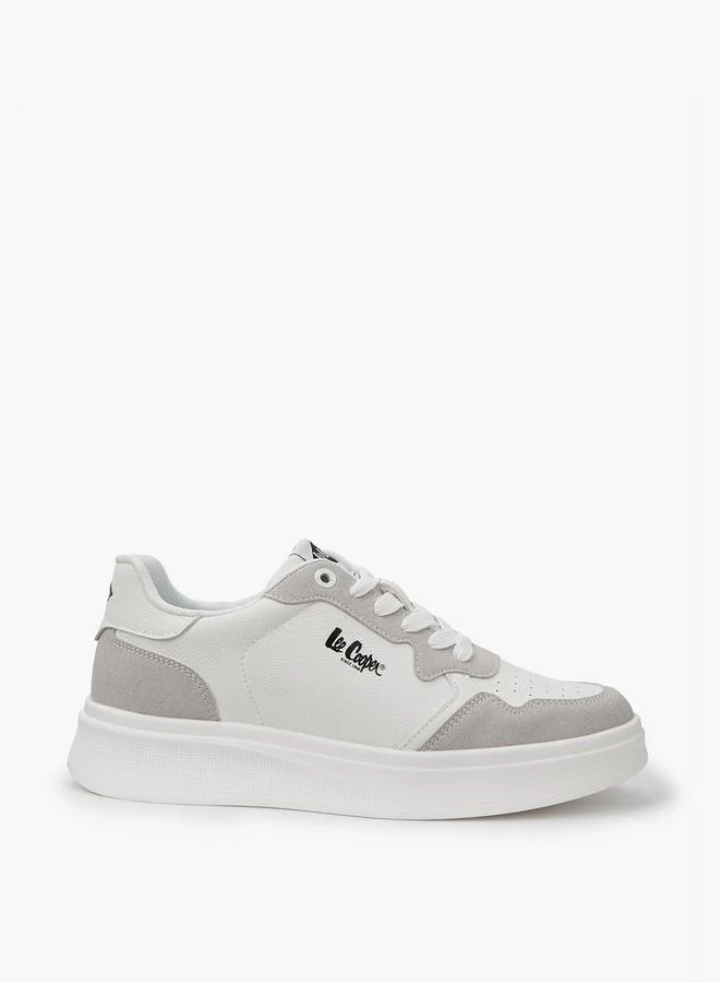 Lee Cooper WHITE Men's Perforated Lace-Up Sneakers for Men | Best Price UAE