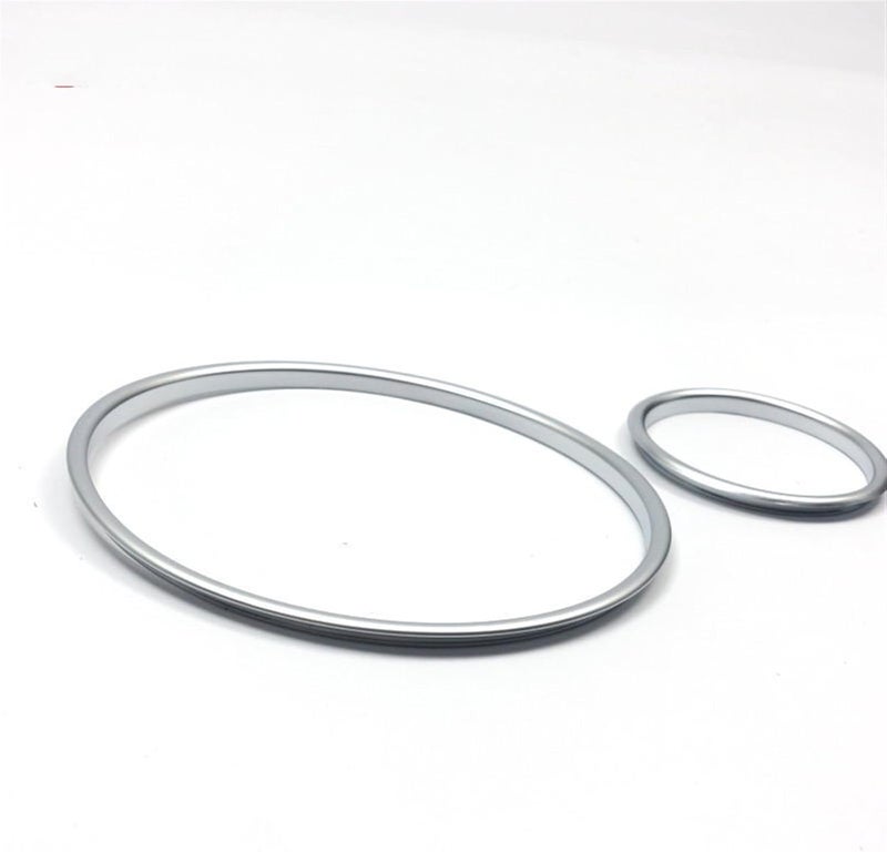 DEMULAX Silver Cluster Gauge Board Rings Set - Image 3