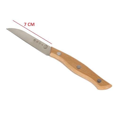 Bridge2Shopping Wooden Fruit and Vegetable Carving Tool Set, Carving Knives, Set of 3 - Image 3