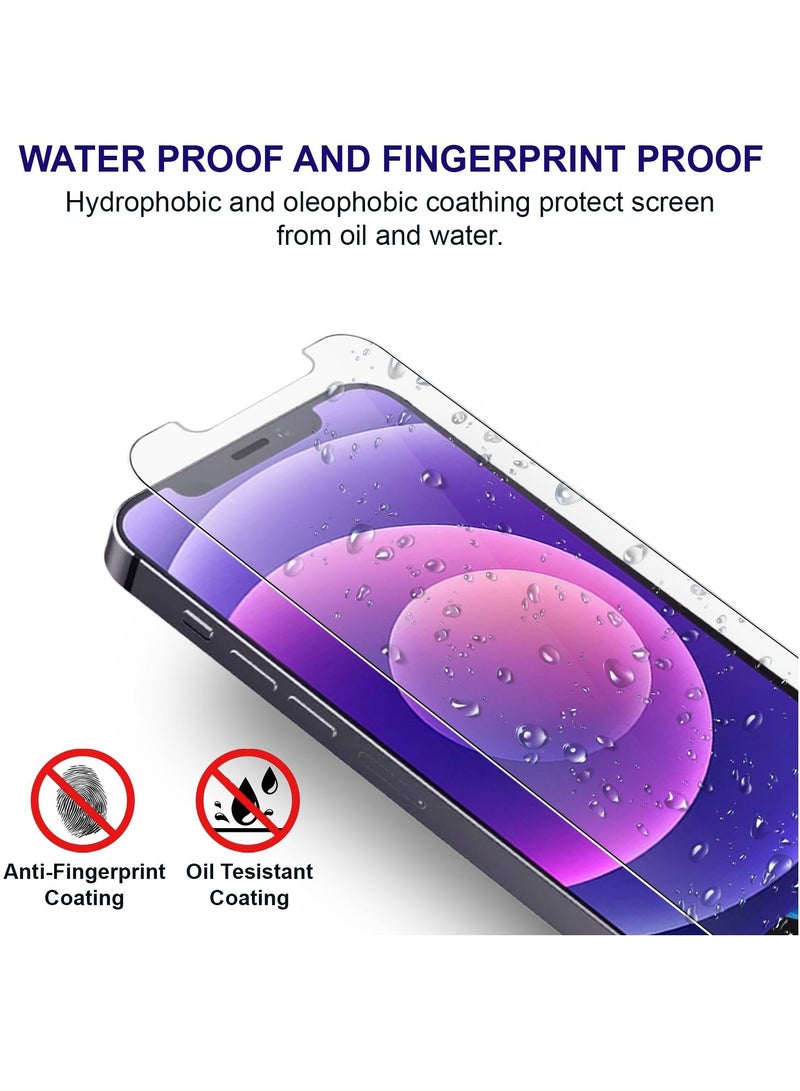 برايميت [3 قطع ] واقي حماية شاشة ايفون 12/12 برو 6.1 انش. صلابة 9H رفيعة للغاية شفاف عالي الدقة خاليه من الفقاعات مع اداة تركيب - Image 5