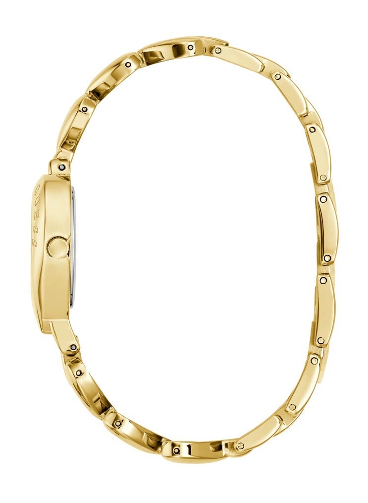 GUESS Ladies Valerie Gold Tone Analog Watch – Heart Shape Case, Quartz Movement, Stainless Steel Bracelet – GW0992L2 - Image 2