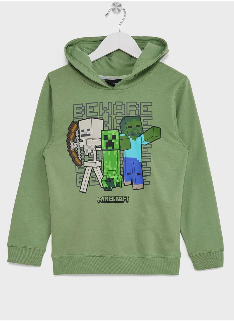 ماين كرافت Minecraft Boys Printed Hoodie