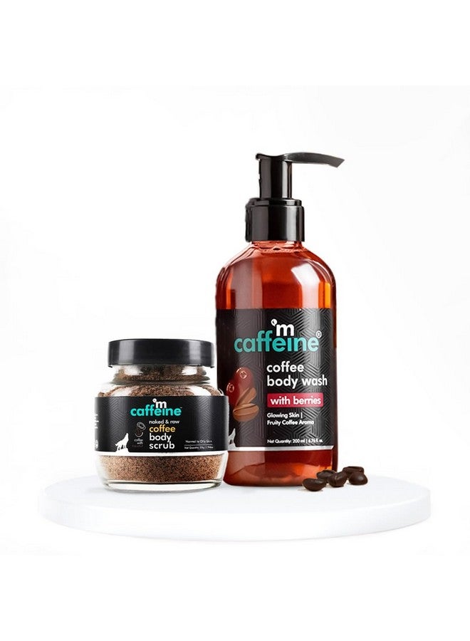 MCaffeine Tan Removal Bath Kit With Exfoliating Coffee Body Scrub & Body Wash | Suitable For All Skin Types | Value Pack Of 2 For Men & Women  - Image 1