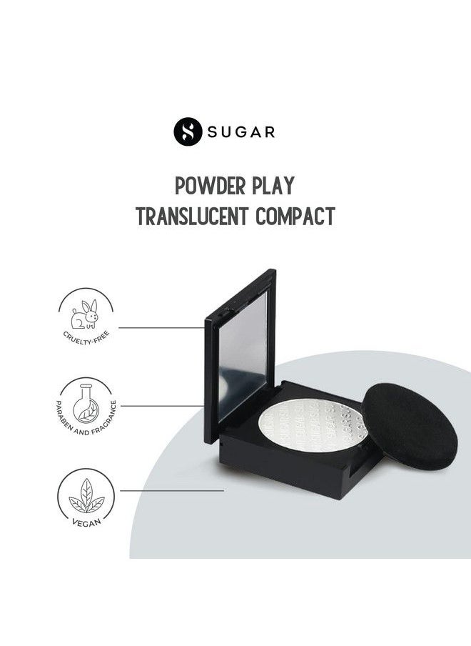 SUGAR Cosmetics Powder Play Translucent Compact For Matte Finish Skin Highlight Or Subtle Baking Oilcontrolling Smooth Application Long Lasting  - Image 3