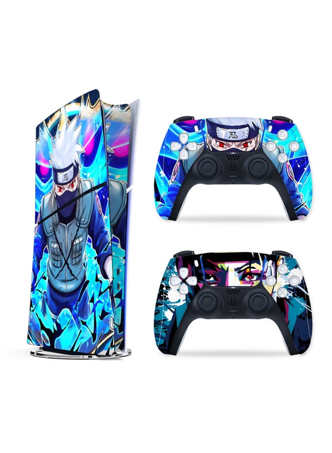 Loquat Suitable For Sony Ps5 Game Console Stickers Ps5 Optical Drive Version Stickers Ps5 Digital Version Protective Film Full Body Stickers-Color:AL-PS5Slim-011-MM - Image 2