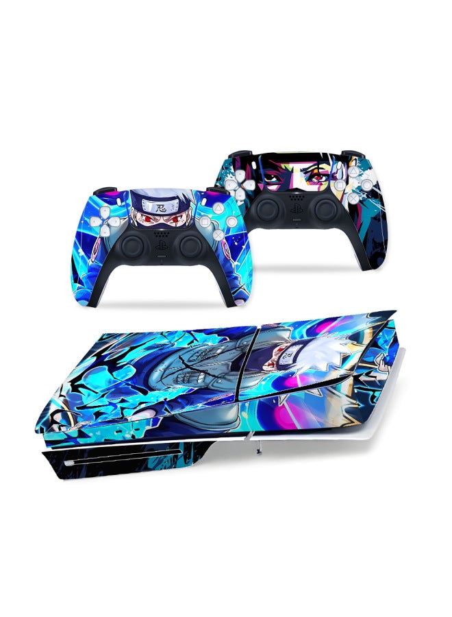 Loquat Suitable For Sony Ps5 Game Console Stickers Ps5 Optical Drive Version Stickers Ps5 Digital Version Protective Film Full Body Stickers-Color:AL-PS5Slim-011-MM - Image 5