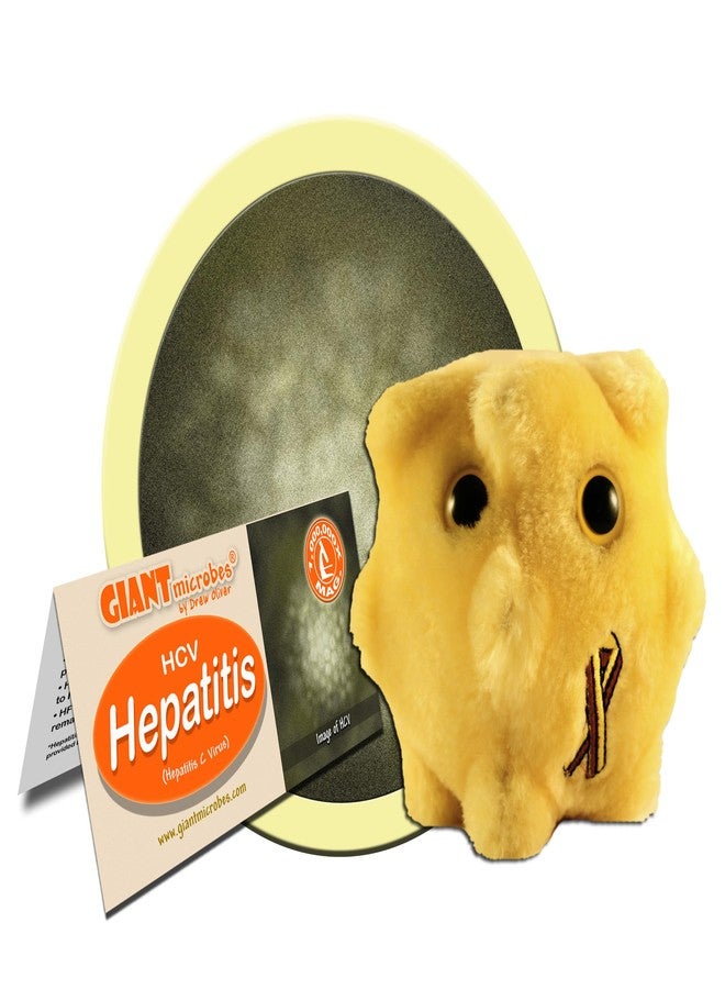Giant Microbes GIANTmicrobes Hepatitis Plush, Hepatologist Gift, Hepatitis, Hepatology, Liver Plush, Infection Prevention Gift, Lab Tech Gifts, OBGYN Gifts for Doctors - Image 2