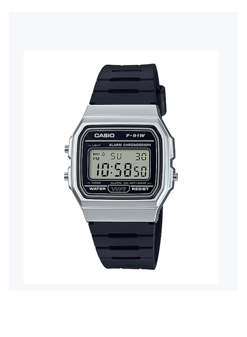 CASIO Men's Youth Series Water Resistant Digital Watch F-91WM-7ADF - 34 mm - Black - Image 1