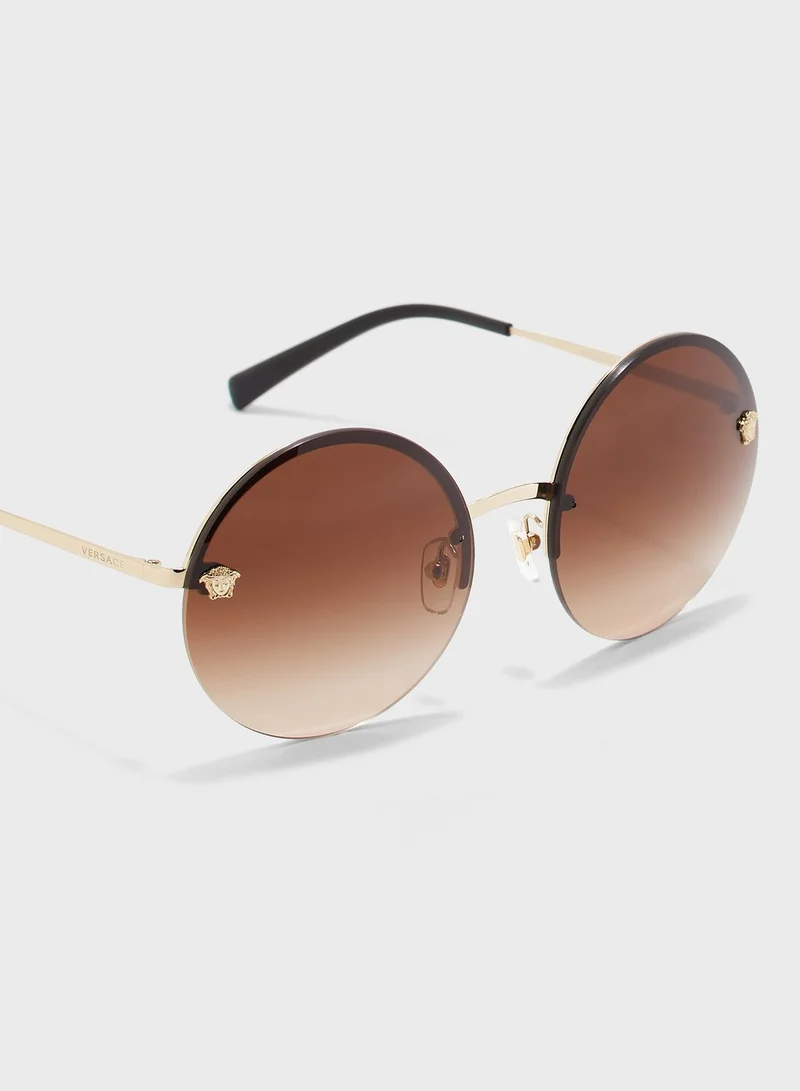 VERSACE 0VE2176 Round Sunglasses