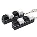 Sumgsn 2 Pcs Keyboard Clicker Fidget Toy Black White Loud Keyboard Fidget Toy for Adult 4 Keys Anxiety Toy Keyboard Keychain for Stress Relief Pass Time - Image 2