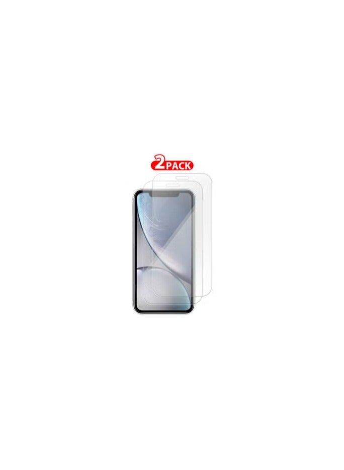 CATANES (For Apple iPhone XR) 2Packs, Screen Protector Shockproof Anti Bubble Tempered Glass - Clear - Image 2
