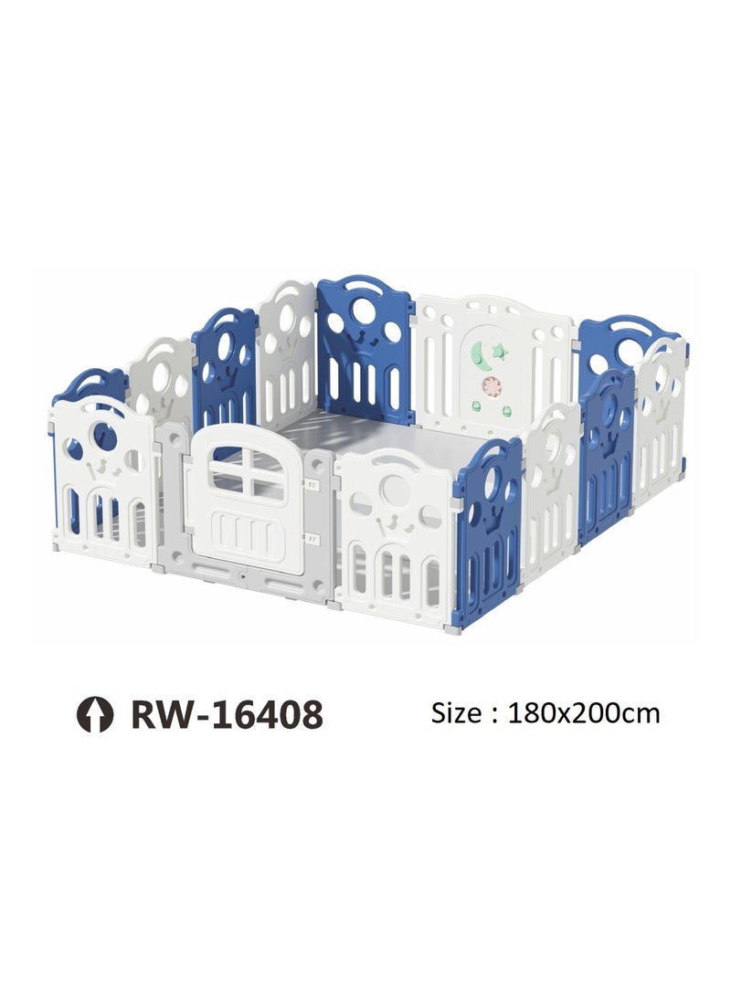 RBWTOYS RBW TOYS Baby Playpen, Kid Activity Center Fence Non-Toxic Panel Safety Playpen, Game Fence, Infant Playground 180x200cm. Perfect for toddlers and babies up to 12 months. 
