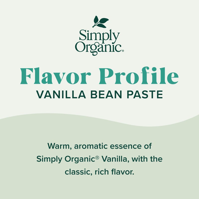 Simply Organic Vanilla Bean Paste, 4 Ounce Jar, Certified Organic, Kosher, Vegan, Non-GMO Rich Soft Paste, Warm Woody Aroma - Image 4